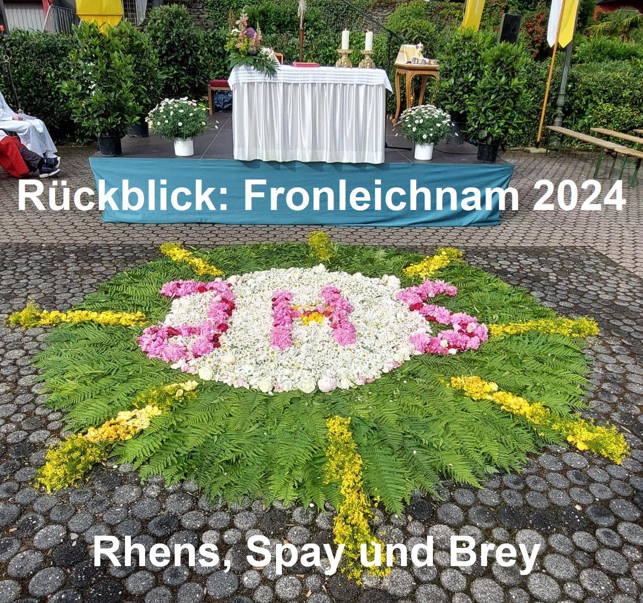 Fronleichnam 2024 in Rhens, Spay und Brey