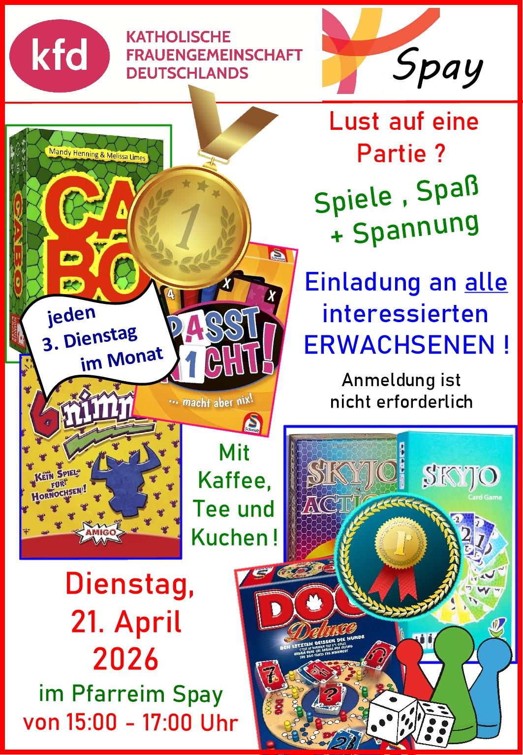 Spielenachmittag kfd Spay