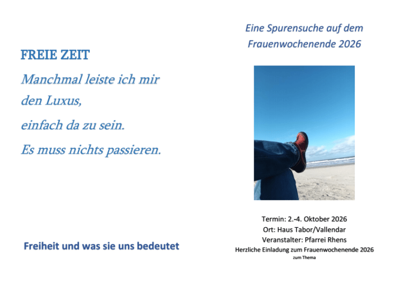 Frauenwochenende 2026