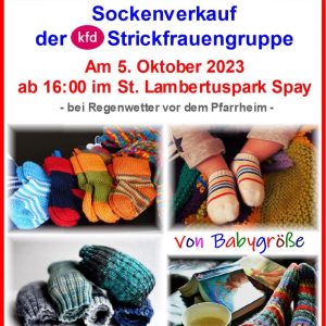 05.10.2023: Sockenverkauf der kfd Spay